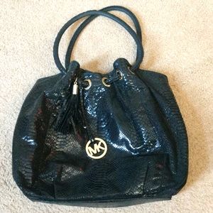 Michael Kors Black Snakeskin purse